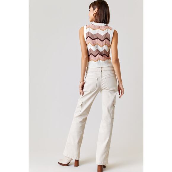 NWT Harper Heritage Cargo Bootcut Jeans Women's Size 29 Beige - Picture 3 of 12